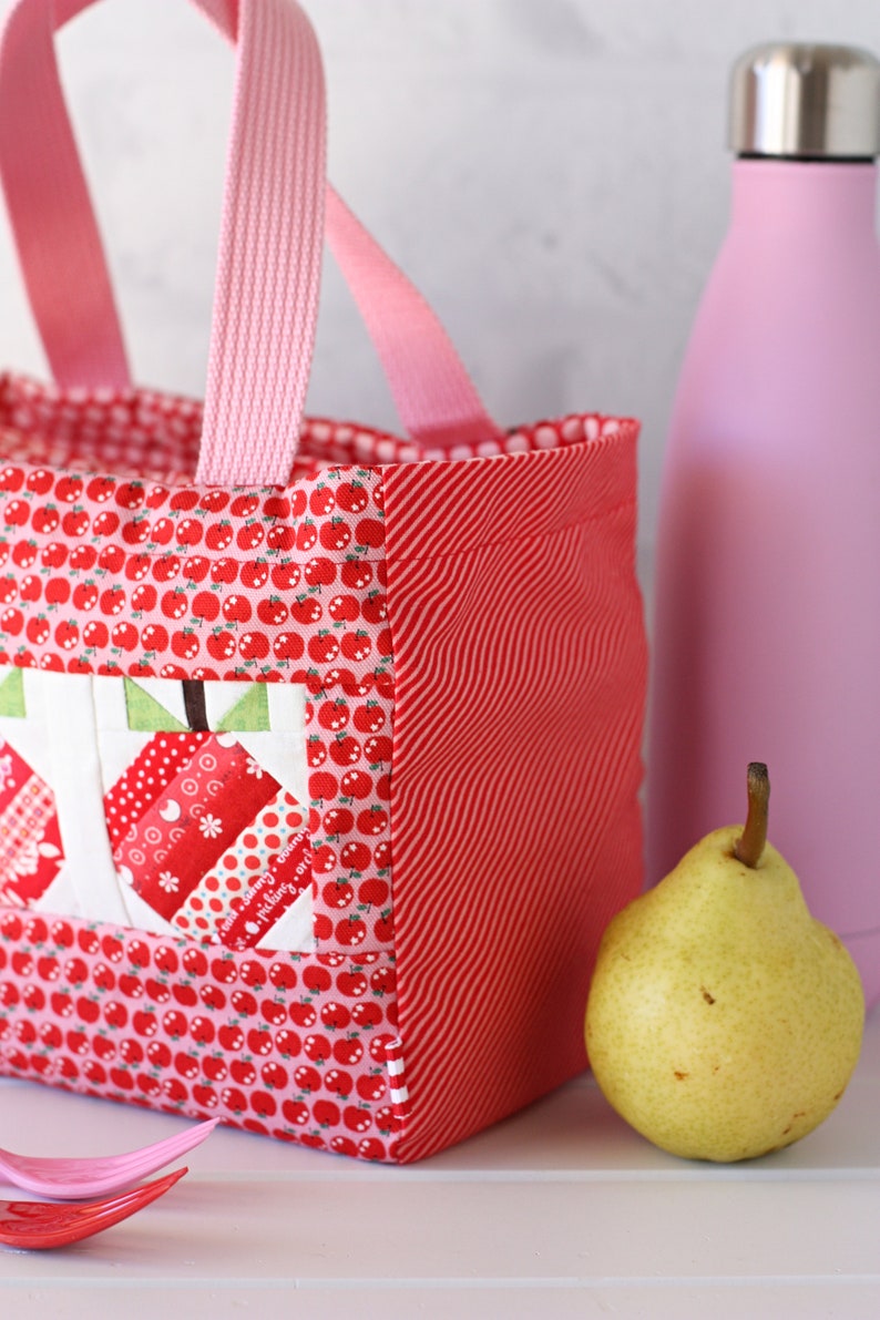 Apple Lunch Tote PDF Sewing Pattern image 5