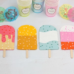 Popsicle Parade Coaster Mugrug PDF Sewing Pattern image 5