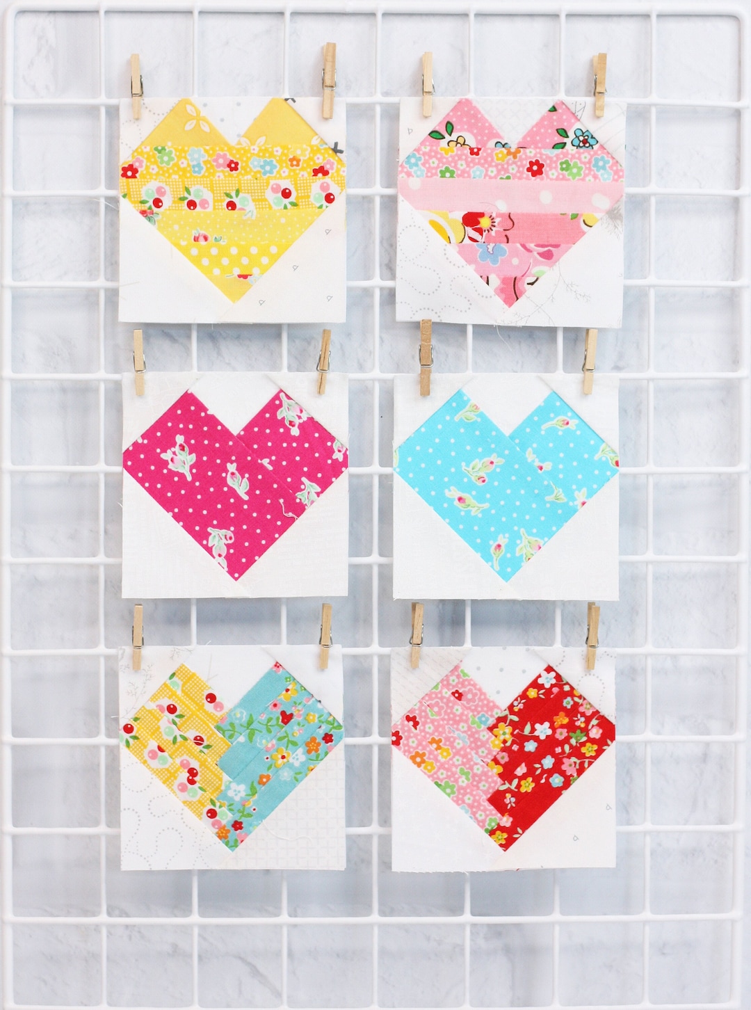 Heart Quilt Blocks Foundation Paper Piecing Bundle PDF Patterns - 3 ...