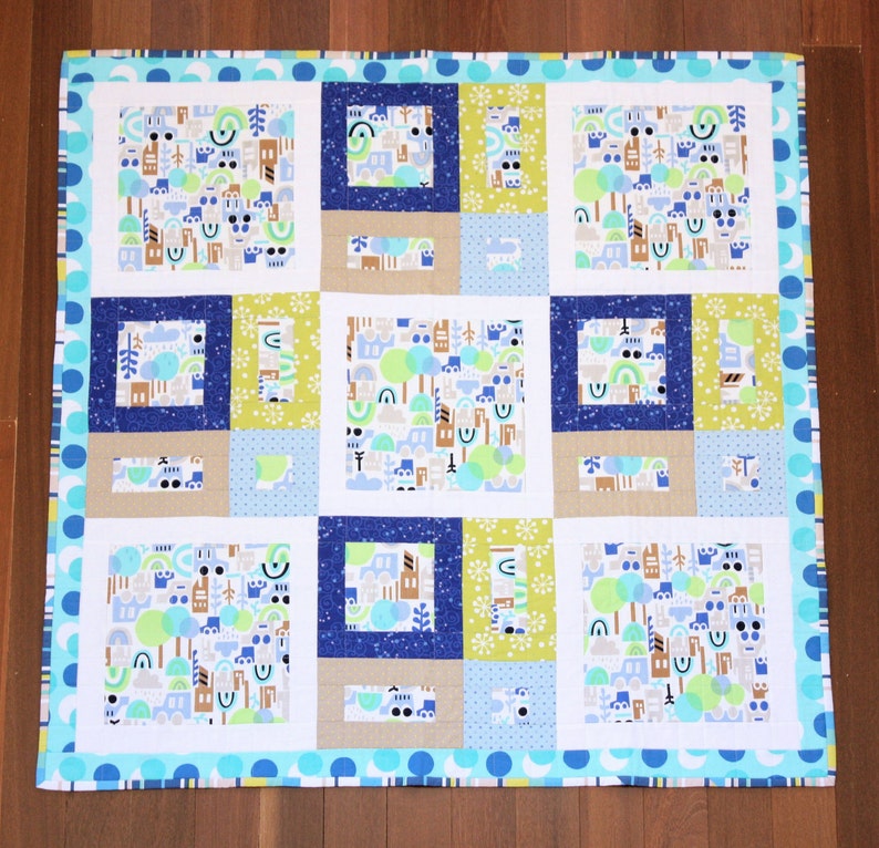 All Around The Town PDF Baby Quilt Pattern image 3