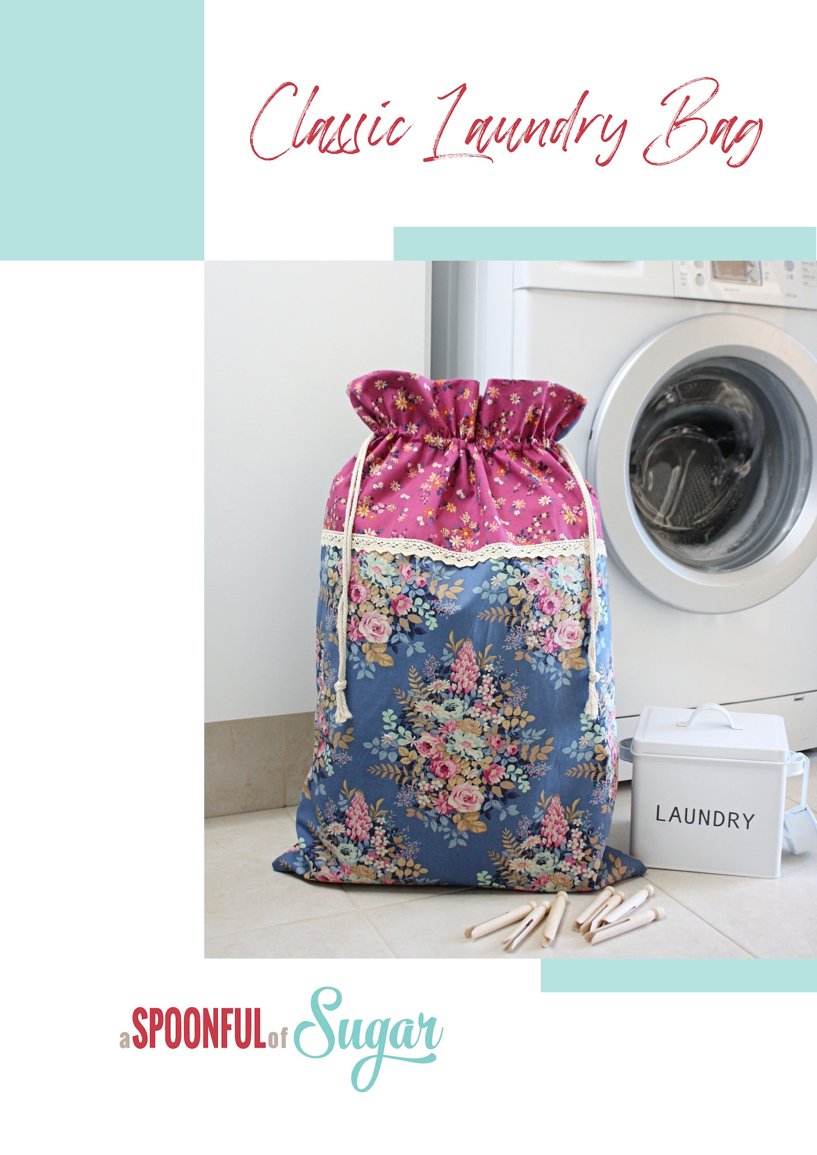 Classic Laundry Bag PDF Sewing Pattern Etsy