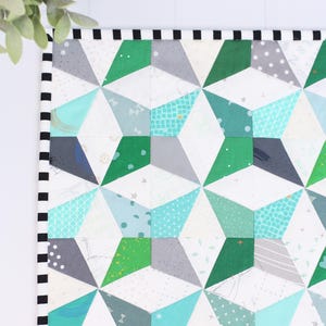 Kaleidoscope Foundation Paper Piecing Quilt Block PDF Pattern, FPP 5 Sizes - 2 inch, 3 inch, 4 inch, 5 inch, 6 inch, Print at Home; windmill image 7