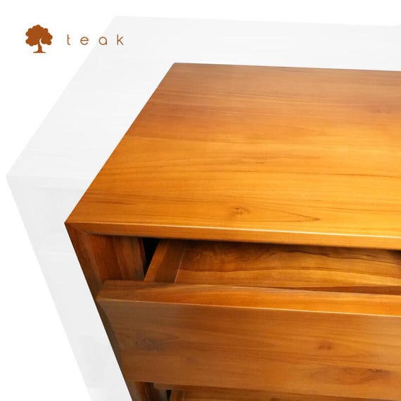 Handmade Walnut Dresser | 8-Drawer Solid Wood Chest | Mid-Century Modern Walnut Sideboard