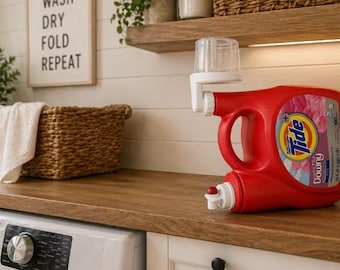 Laundry Detergent Cup Holder and Drain