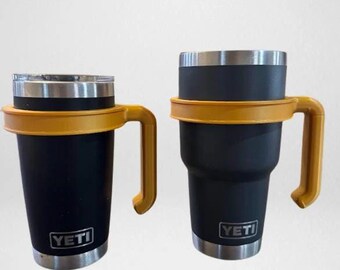 Slide-On Handle for YETI Rambler 20 oz & 30 oz Tumblers - 3D Printed, No Tools Required