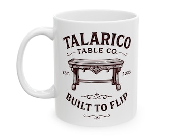 Political Parody Ceramic Mug, James Talarico Table Co 11oz Mug, Satirical Coffee Cup, Political Humor Gift, Political Statement Drinkware