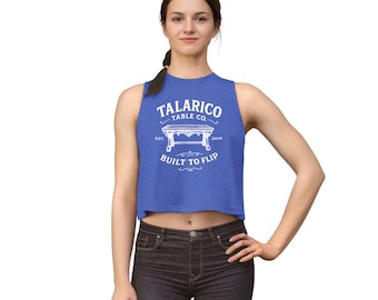 Talarico Table Co. Built to Flip Crop Top | Vintage Table Logo Tank