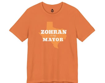 Zohran is My Mayor T-Shirt | Zohran Mamdani State Silhouette Tee