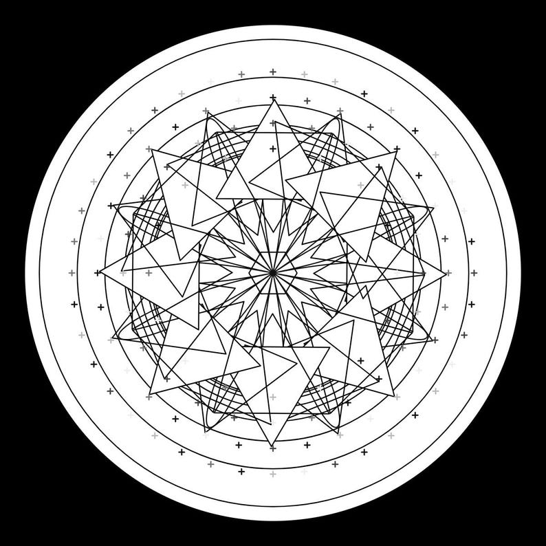 25 Mathematical Mandalas for Coloring - Vol. 5 | PDF | Instant Download ...