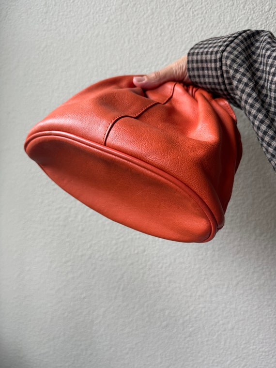 Orange Leather Purse - image 3