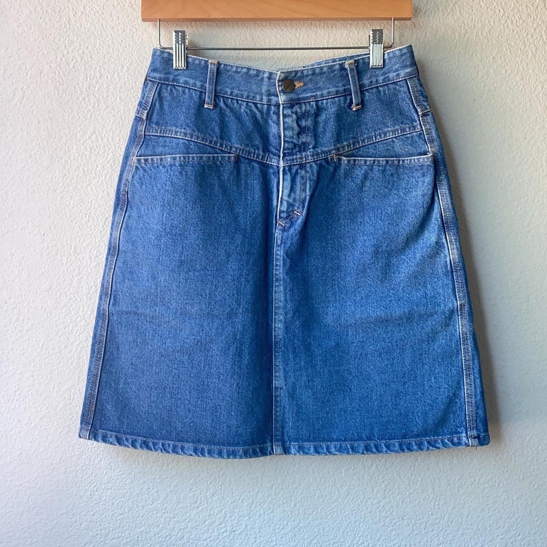 Vintage MARITHÉ FRANÇOIS GIRBAUD Denim Skirt | Etsy