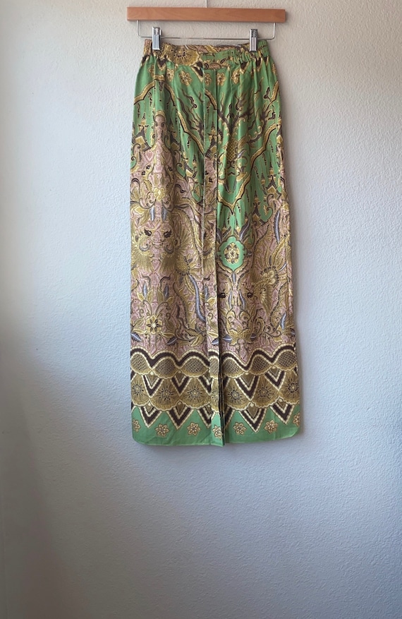 Vintage Batik Print Skirt