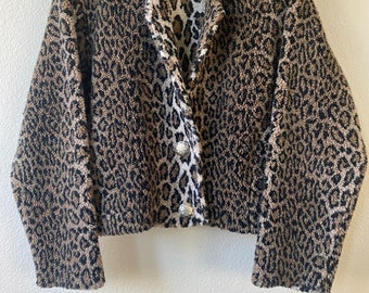 Fleece Leopard Jacket