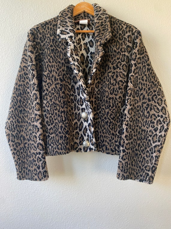 Fleece Leopard Jacket