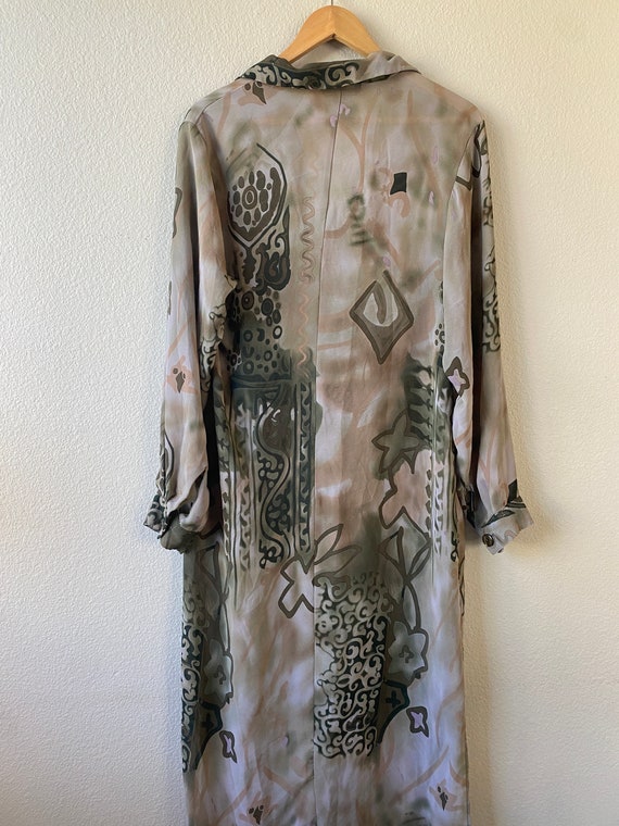 Sheer Shirt Maxi Dress - image 2