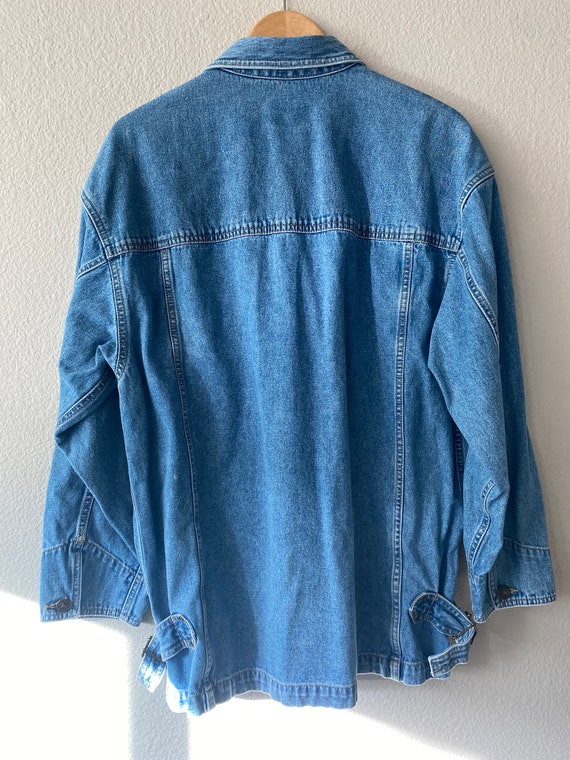 Liz Wear Denim Chore Jacket - image 7