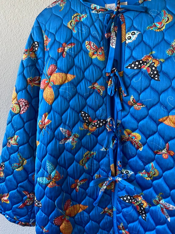 Quilted Butterfly Print Jacket - image 2
