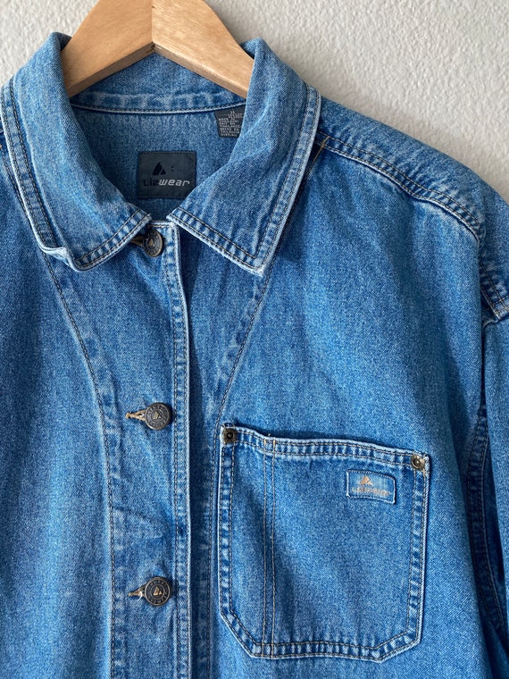 Liz Wear Denim Chore Jacket - image 3