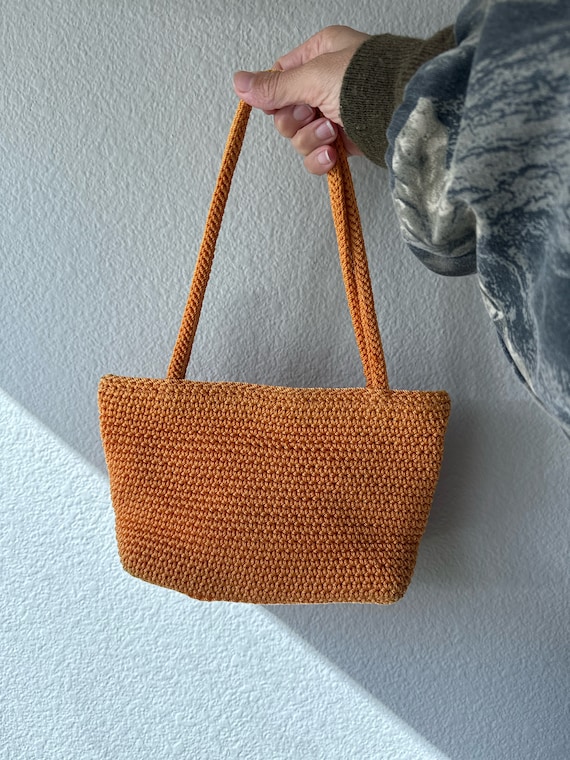 Crochet Mini Handbag Orange