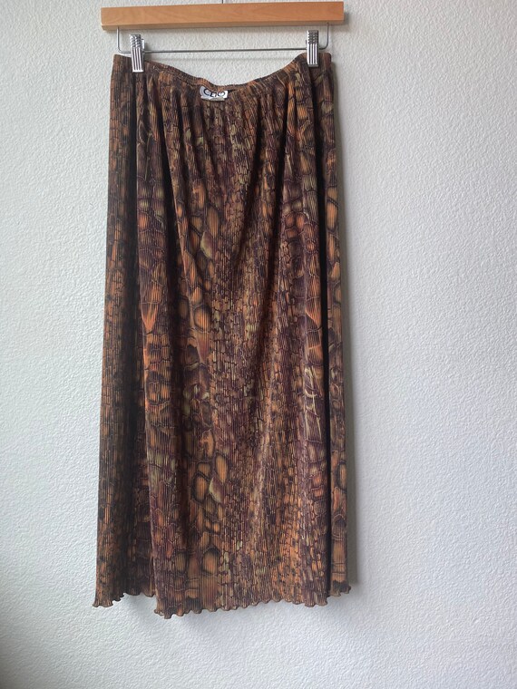 Vintage Abstract Animal Print Skirt
