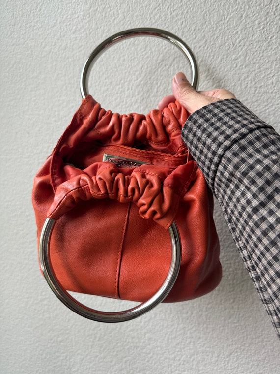 Orange Leather Purse - image 2