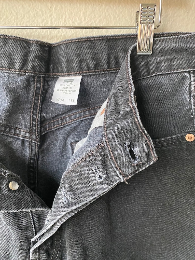 Vintage Levi's Black 501 Jeans image 6