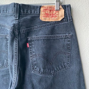 Vintage Levi's Black 501 Jeans image 4