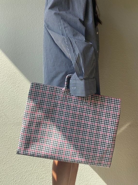 Gingham Vinyl Tote