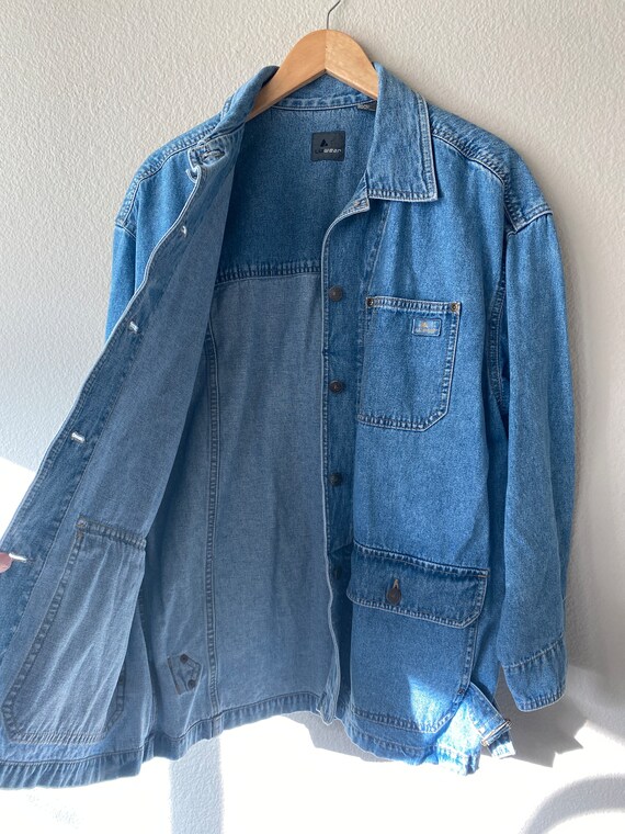 Liz Wear Denim Chore Jacket - image 2