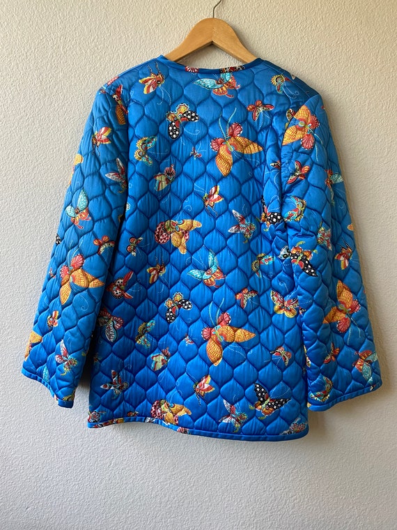 Quilted Butterfly Print Jacket - image 4