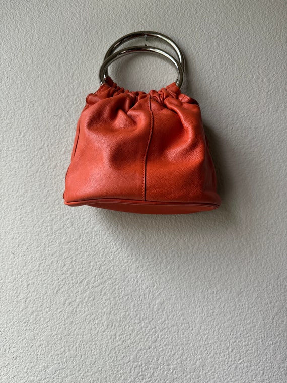 Orange Leather Purse - image 7