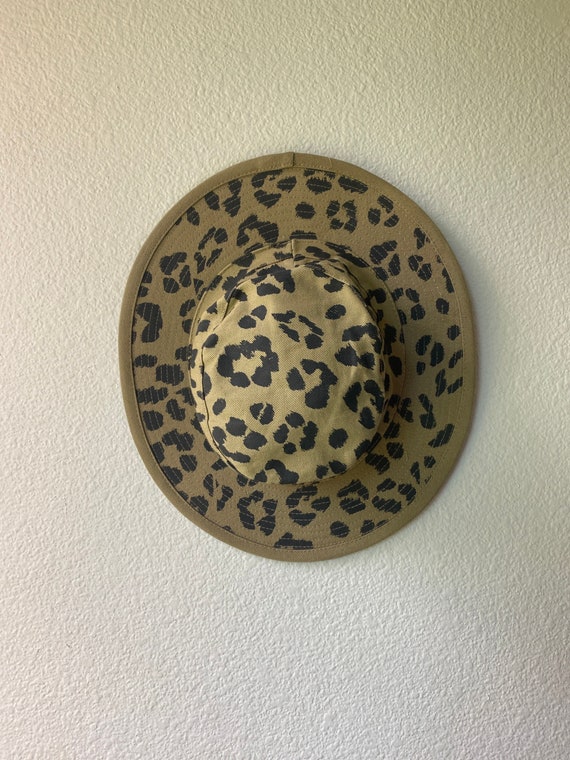 Vintage Leopard Print Sun Hat