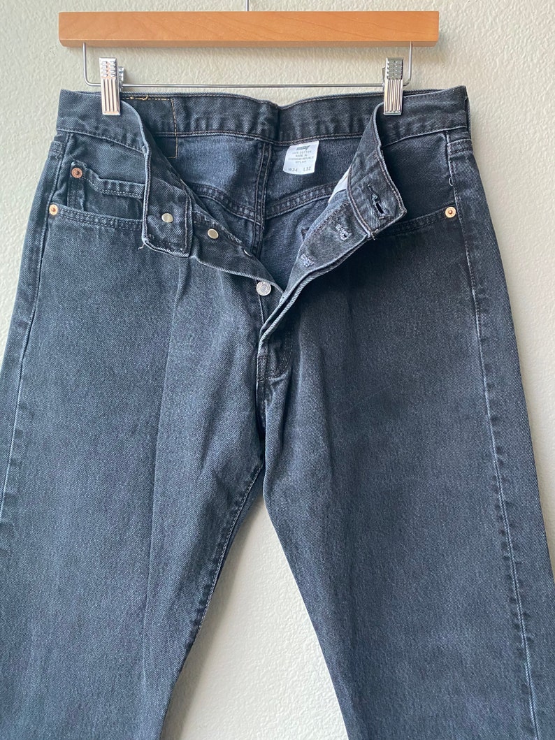 Vintage Levi's Black 501 Jeans image 5