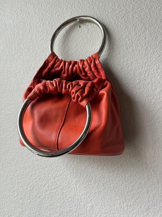 Orange Leather Purse - image 6