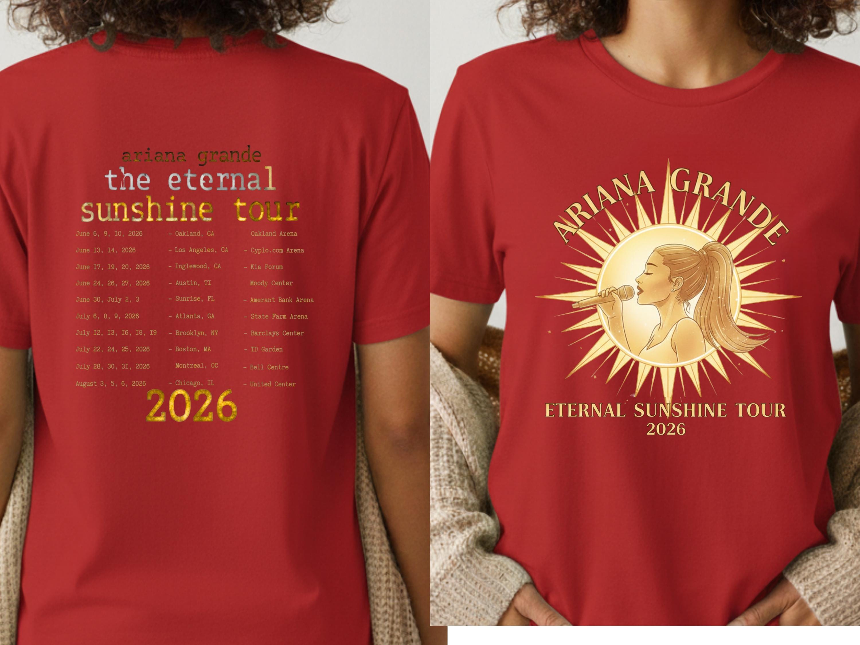 Ariana Grande Eternal Sunshine Tour Shirt, Vintage Pop Concert Tee