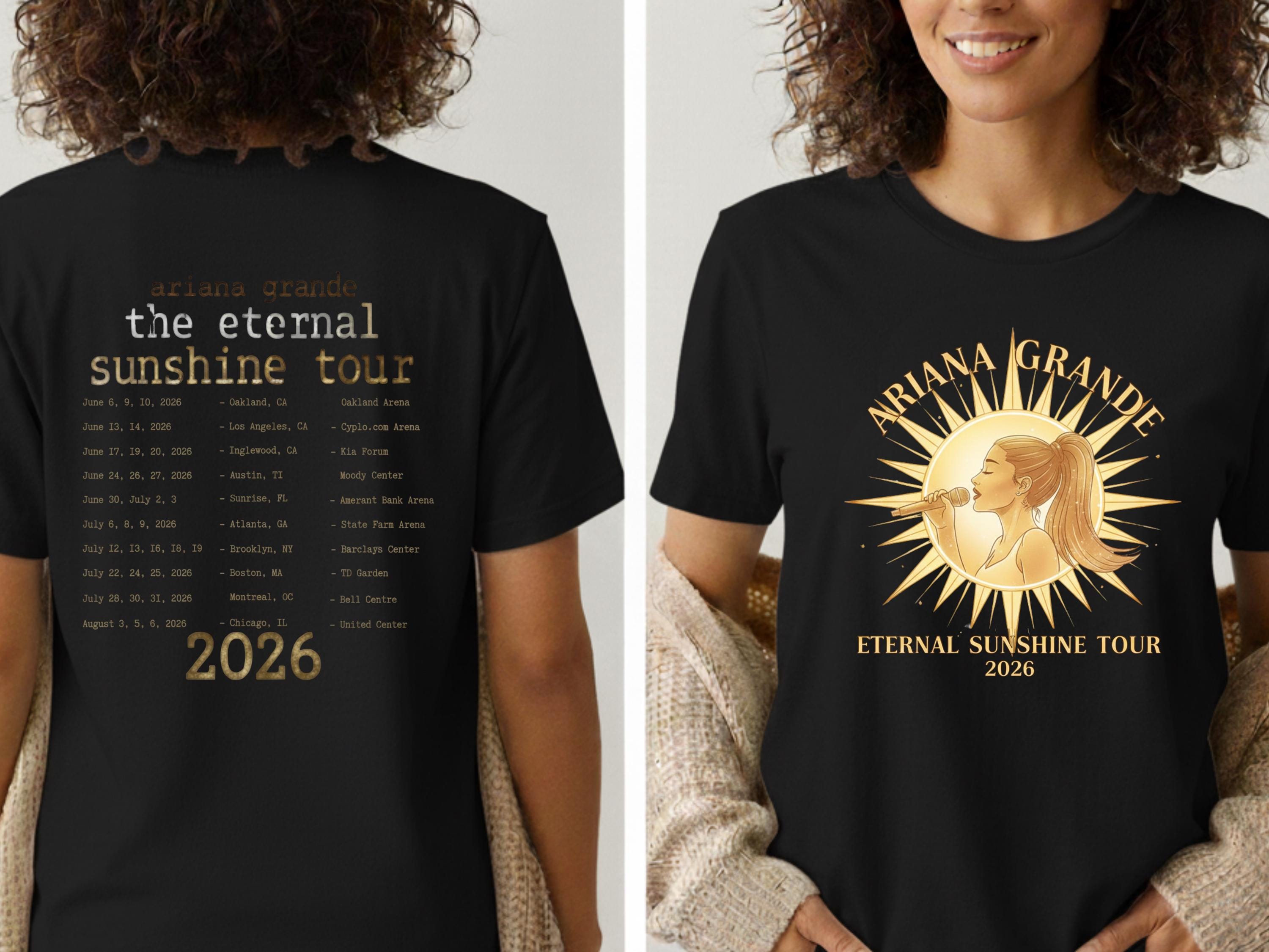 Ariana Grande Eternal Sunshine Tour Shirt, Vintage Pop Concert Tee