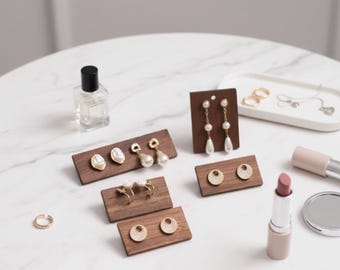 Espositore per orecchini, portaorecchini in legno, espositore per gioielli, organizer per orecchini in legno, espositore per orecchini, espositore per orecchini