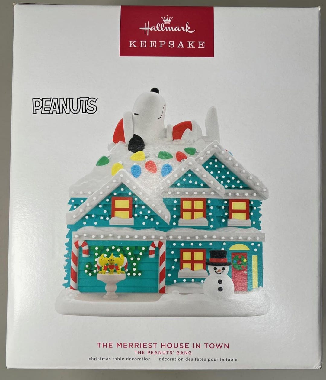 Hallmark Tabletop Display Snoopy Christmas Table Top Display,