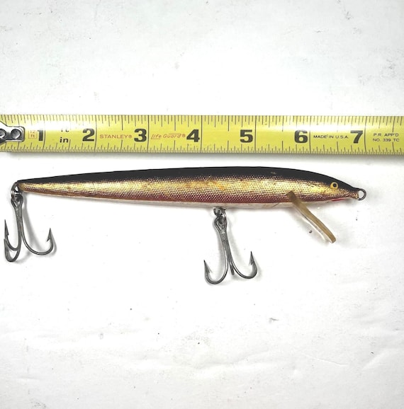 finland rapala fishing lure SHALLOW FAT RAP Size 7 SFR-7 B BLUE look out Original RAPALA Fishing Lure, Wood,