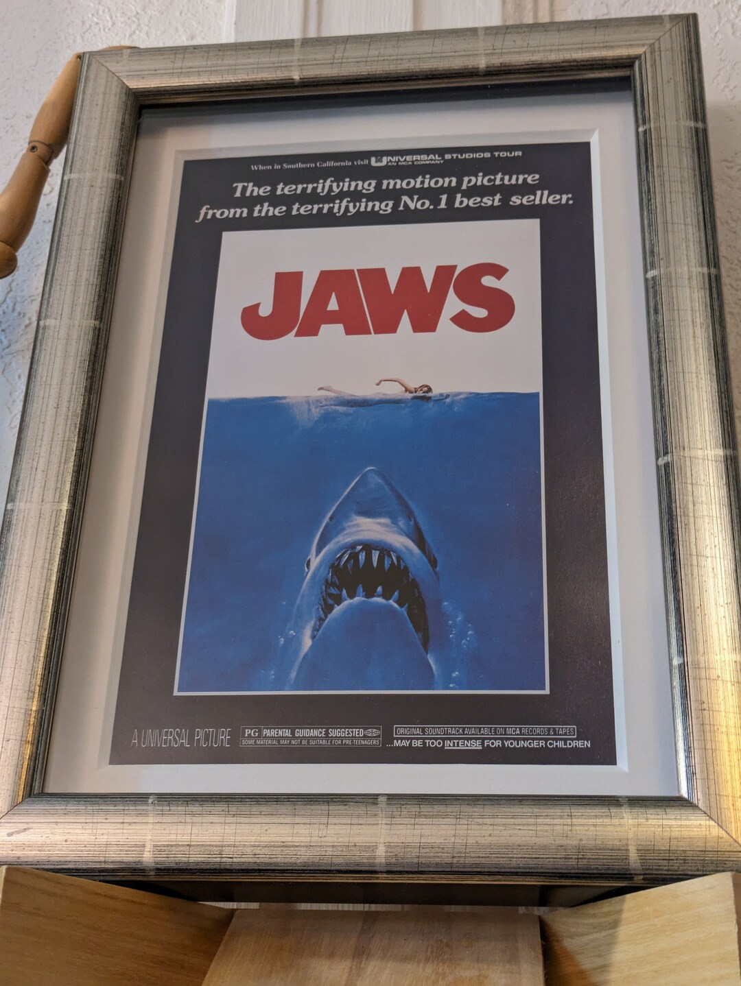Jaws Frame Custom Shadowboxed and Framed JAWS Movie Poster! - Etsy