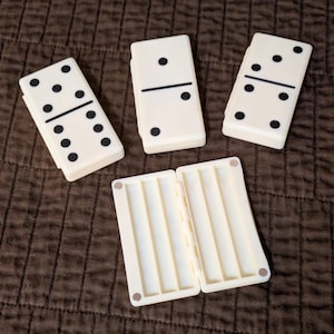 Domino / bones / Joint case - preroll holder -  doob tube - bone box - cigarette container