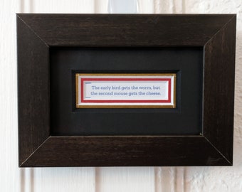 Fancy-ass Fortune cookie fortune frame!