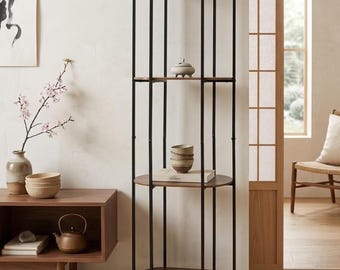 4-Tier Decorative Display Cabinet and Wall Cabinet, Luxe Wandkast - Design Vitrine - Meuble d'Exposition