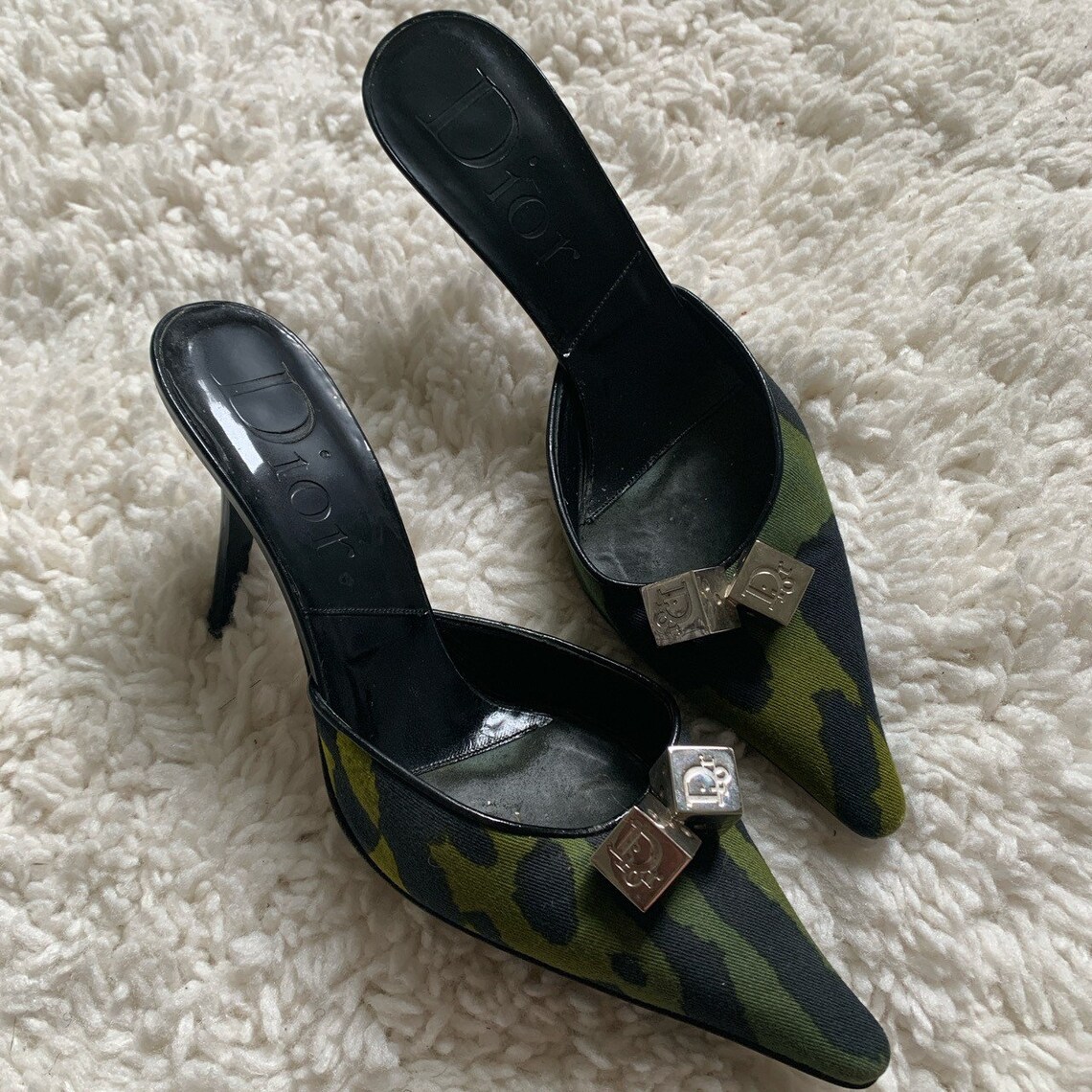 dior dice mules