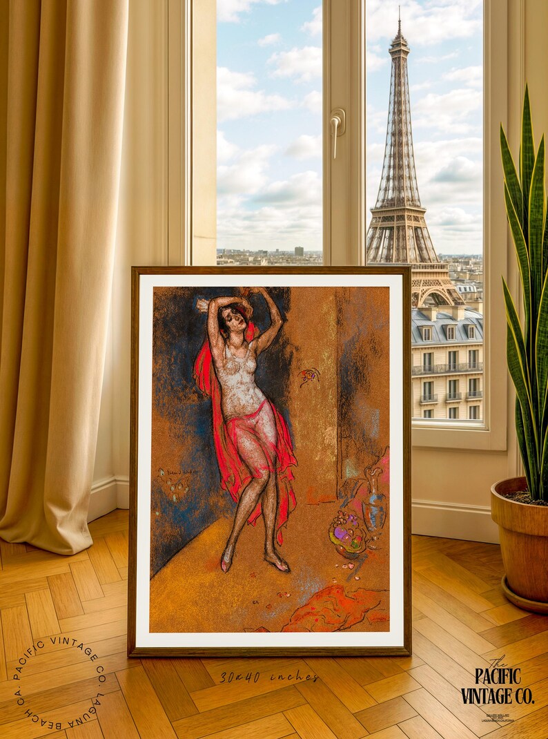 vintage-figure-poster-retro-boudoir-art-retro-wall-decor-etsy-uk