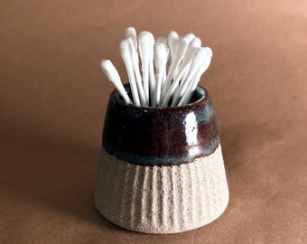 Small vase - qtip, toothpick, match holder, etc.!