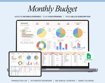 Monthly Budget Spreadsheet Ultimate Budget Planner Template Finance Tracker Budget Google Sheets Financial Planner Expense Tracker