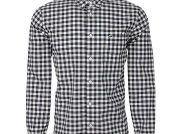 Preowned Lacoste Classic Fit Checkered Shirt Men's Size 38