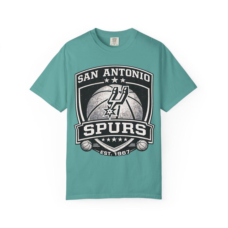 San Antonio Spurs Logo T-Shirt | Basketball Team Shirt, Vintage Emblem image 10