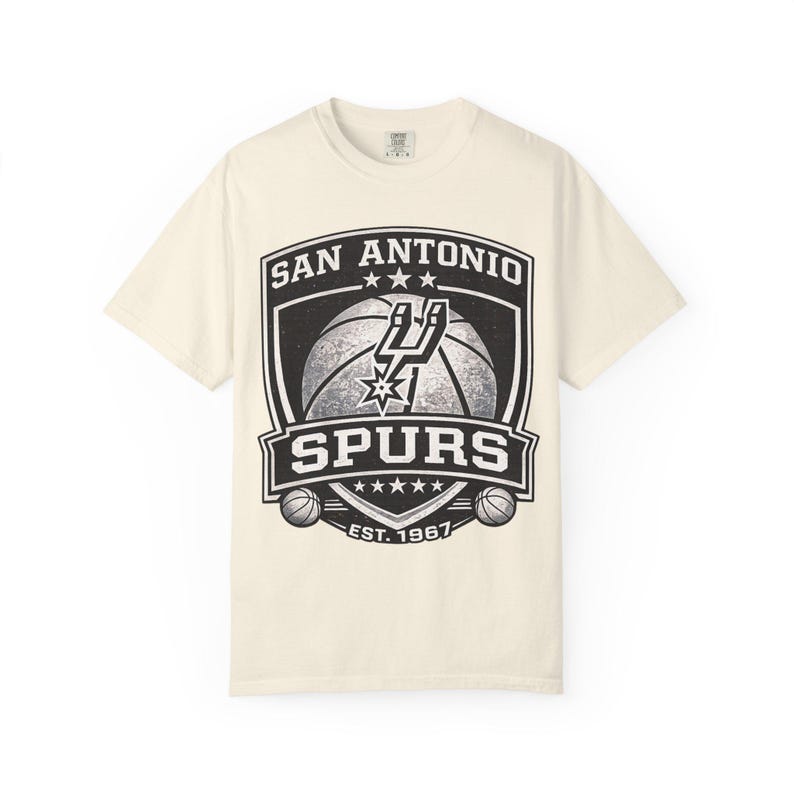 San Antonio Spurs Logo T-Shirt | Basketball Team Shirt, Vintage Emblem image 6